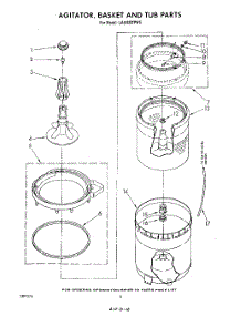 04 - Agitator, Basket, And Tub parts for Whirlpool Washer LA5500XPW5 from AppliancePartsPros.com
