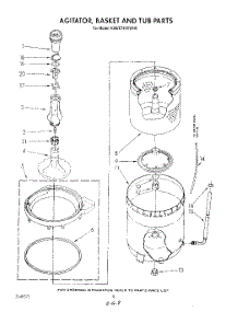 05 - Agitator, Basket And Tub parts for Kitchenaid Washer KAWE742VWH0 from AppliancePartsPros.com