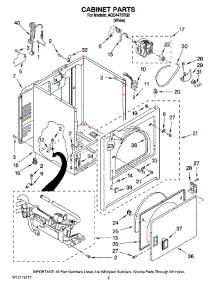02 - Cabinet Parts parts for Maytag Dryer AGD4470TQ0 from AppliancePartsPros.com