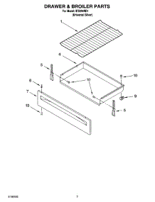 05 - Drawer & Broiler Parts, Optional Parts parts for Whirlpool Range IES356RD1 from AppliancePartsPros.com