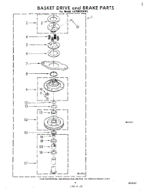 08 - Basket Drive And Brake parts for Whirlpool Washer LA7800XKW2 from AppliancePartsPros.com