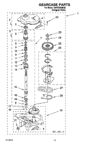 09 - Gearcase Parts parts for Whirlpool Washer SAWS900MQ0 from AppliancePartsPros.com