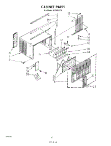 04 - Cabinet parts for Whirlpool Air Conditioner ACP602XT0 from AppliancePartsPros.com