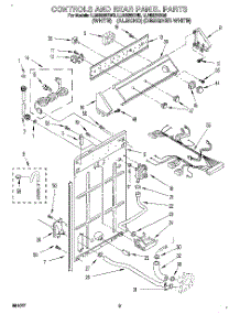 02 - Controls And Rear Panel parts for Whirlpool Washer LLN8233BN0 from AppliancePartsPros.com
