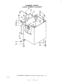 08 - Cabinet parts for Whirlpool Washer LA7680XPW1 from AppliancePartsPros.com