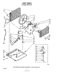 02 - Section parts for Whirlpool Air Conditioner AHFP8120 from AppliancePartsPros.com