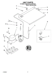 02 - Unit parts for Whirlpool Refrigerator EL05CCXLB from AppliancePartsPros.com