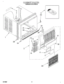 03 - Cabinet parts for Whirlpool Air Conditioner 3PACH16DD0 from AppliancePartsPros.com