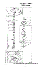 10 - Gearcase parts for Whirlpool Washer LA5000XSW1 from AppliancePartsPros.com