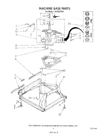 07 - Machine Base parts for Whirlpool Washer LA5668XTW0 from AppliancePartsPros.com