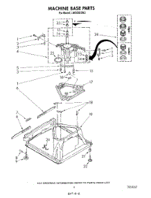 08 - Machine Base parts for Whirlpool Washer LA6058XSW2 from AppliancePartsPros.com