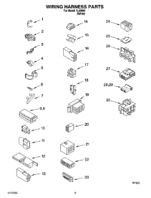 06 - Wiring Harness Parts parts for Whirlpool Washer IL42000 from AppliancePartsPros.com