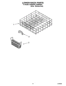 11 - Lower Rack Parts, Optional Parts (Not Included) parts for Whirlpool Dishwasher IUD8000RS6 from AppliancePartsPros.com