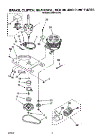06 - Brake, Clutch, Gearcase, Motor And Pump parts for Whirlpool Washer RAM4131AL0 from AppliancePartsPros.com