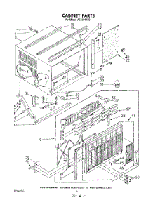 04 - Cabinet parts for Whirlpool Air Conditioner AC1504XT0 from AppliancePartsPros.com