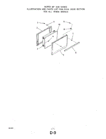 06 - Oven Door parts for Whirlpool Range 1414W0A from AppliancePartsPros.com