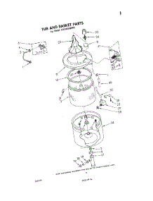 05 - Tub And Basket parts for Whirlpool Washer LA5300XMW0 from AppliancePartsPros.com