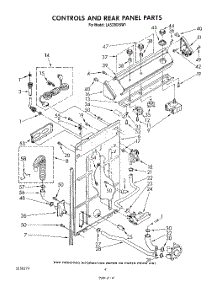 03 - Controls And Rear Panel parts for Whirlpool Washer LA5330XSW1 from AppliancePartsPros.com