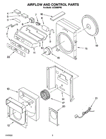 02 - Air Flow And Control Parts parts for Whirlpool Air Conditioner ACS088PR0 from AppliancePartsPros.com