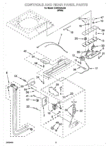 02 - Controls And Rear Panel parts for Whirlpool Washer CAWC529JQ0 from AppliancePartsPros.com