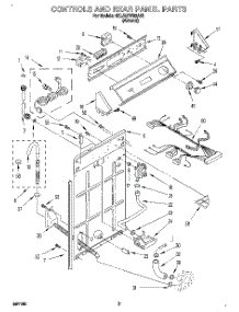 02 - Controls And Rear Panel parts for Whirlpool Washer 4XLA87W92AN1 from AppliancePartsPros.com