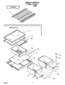05 - Shelf Parts, Optional Parts parts for Whirlpool Refrigerator IPT184300 from AppliancePartsPros.com