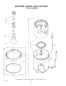 05 - Agitator, Basket And Tub parts for Kitchenaid Washer KAWE900SWH1 from AppliancePartsPros.com