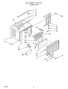 04 - Cabinet parts for Whirlpool Air Conditioner R516 from AppliancePartsPros.com