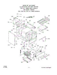 05 - Body parts for Whirlpool Range 1463W0A from AppliancePartsPros.com