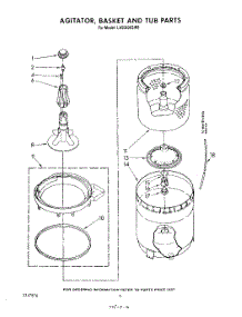04 - Agitator, Basket And Tub parts for Whirlpool Washer LA5580XSW0 from AppliancePartsPros.com