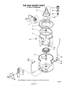 06 - Tub And Basket parts for Whirlpool Washer GLA7900XMW0 from AppliancePartsPros.com