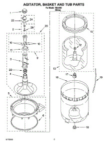 03 - Agitator, Basket And Tub Parts parts for Whirlpool Washer IM44000 from AppliancePartsPros.com