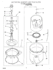 03 - Agitator, Basket And Tub parts for Whirlpool Washer 3LSC8255EQ0 from AppliancePartsPros.com