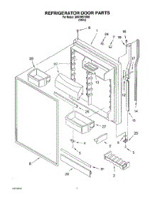 04 - Refrigerator Door parts for Whirlpool Refrigerator 3XKVN515000 from AppliancePartsPros.com