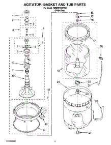 03 - Agitator, Basket And Tub Parts parts for Maytag Washer 7MMSE7999TW0 from AppliancePartsPros.com