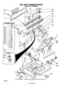 04 - Top And Console parts for Whirlpool Washer GLA7900XMW0 from AppliancePartsPros.com