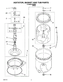 03 - Agitator, Basket And Tub Parts parts for Whirlpool Washer IS44000 from AppliancePartsPros.com