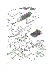 05 - Unit parts for Kitchenaid Refrigerator KTRD18KAAL20 from AppliancePartsPros.com