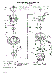 04 - Pump And Motor Parts parts for Whirlpool Dishwasher RUD6050RD0 from AppliancePartsPros.com