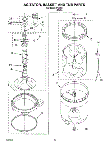 03 - Agitator, Basket And Tub Parts parts for Whirlpool Washer IP43004 from AppliancePartsPros.com