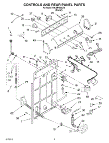 02 - Controls And Rear Panel parts for Whirlpool Washer 7MLSR7533JT4 from AppliancePartsPros.com