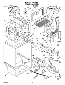 02 - Liner Parts parts for Whirlpool Refrigerator GAFZ21XXMK01 from AppliancePartsPros.com