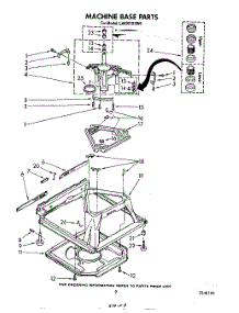 08 - Machine Base parts for Whirlpool Washer LA6301XSW0 from AppliancePartsPros.com