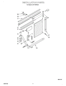 05 - Installation parts for Whirlpool Air Conditioner CAH18WC00 from AppliancePartsPros.com