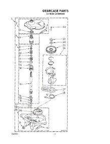 10 - Gearcase parts for Whirlpool Washer LA7680XSW0 from AppliancePartsPros.com