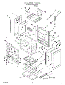 04 - Chassis parts for Whirlpool Range SF357BEHW6 from AppliancePartsPros.com