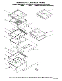03 - Refrigerator Shelf Parts parts for Maytag Refrigerator MSD2269KEW01 from AppliancePartsPros.com