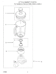 02 - Section parts for Kitchenaid KSB5(DUP) from AppliancePartsPros.com