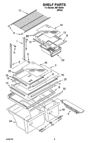 05 - Shelf Parts, Optional Parts parts for Whirlpool Refrigerator IMT186304 from AppliancePartsPros.com