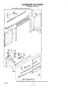05 - Accessory , Lit / Optional parts for Whirlpool Air Conditioner AHF13522 from AppliancePartsPros.com